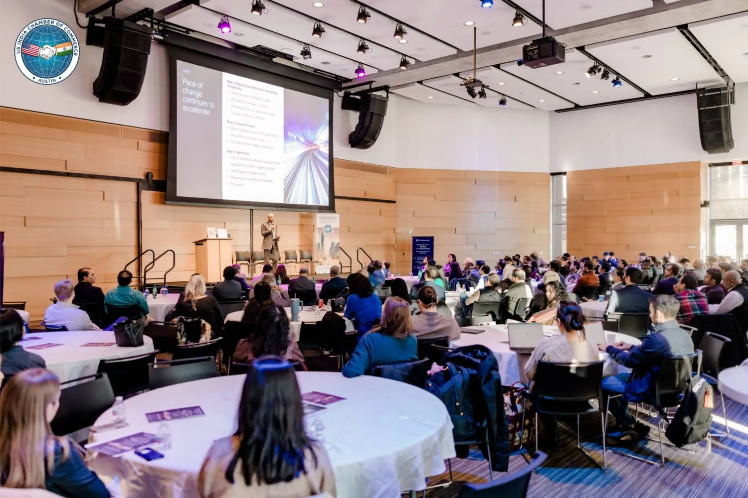 USICOC Annual Summit attendees at the Austin Central Library